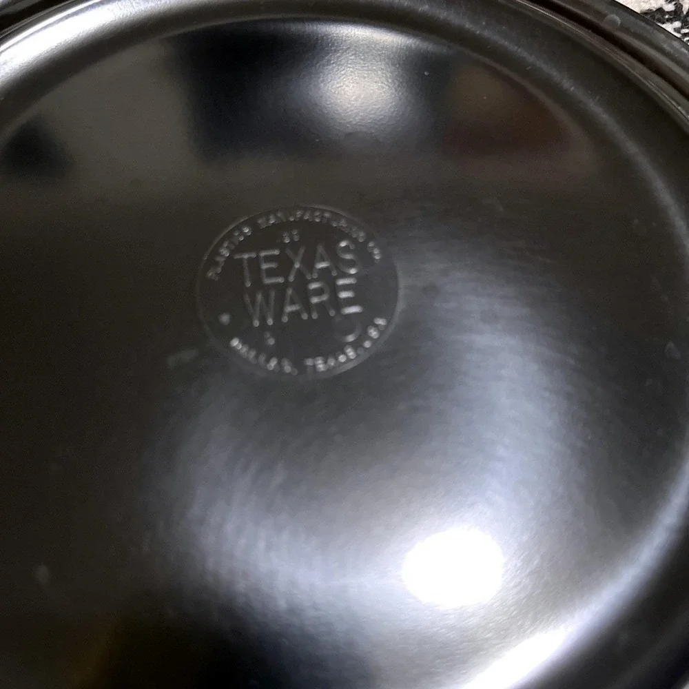 Vintage‎ Texas Ware Black Melamine Dinner Plate 10 Inch MCM Melmac USA 118